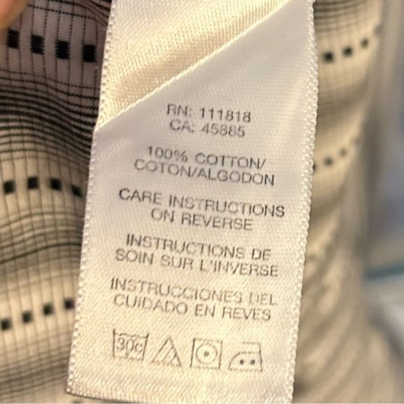 Michael Kors Men's Striped Button-Down Shirt - Picture 6 of 8